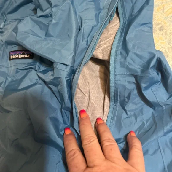 Patagonia Blue Torrentshell Rain  Jacket Womens Large - Picture 10 of 13